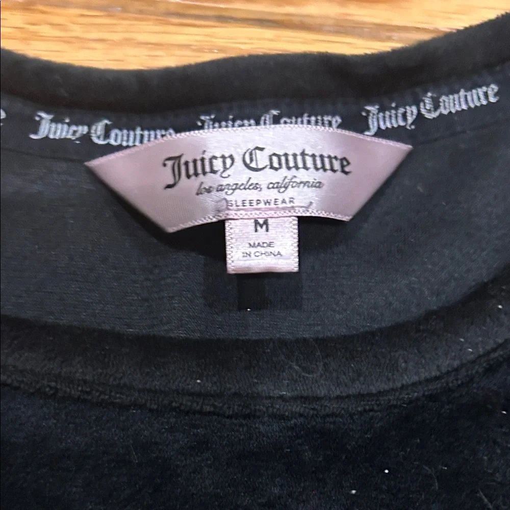 Juicy Couture Black Velour Rhinestone Set - Picture 2 of 5